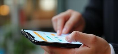 Utilisateur sur l’application mobile Livraison Gourmande
